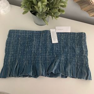 NWT American Eagle Denim Cropped Tube Top